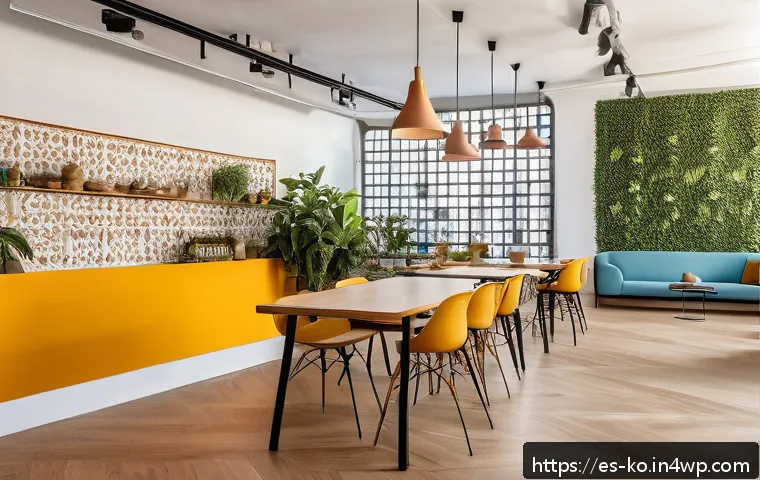 코워킹 스페이스의 경영 전략 분석 - A vibrant coworking space in a modern urban setting in Spain, showcasing a diverse group of professi...